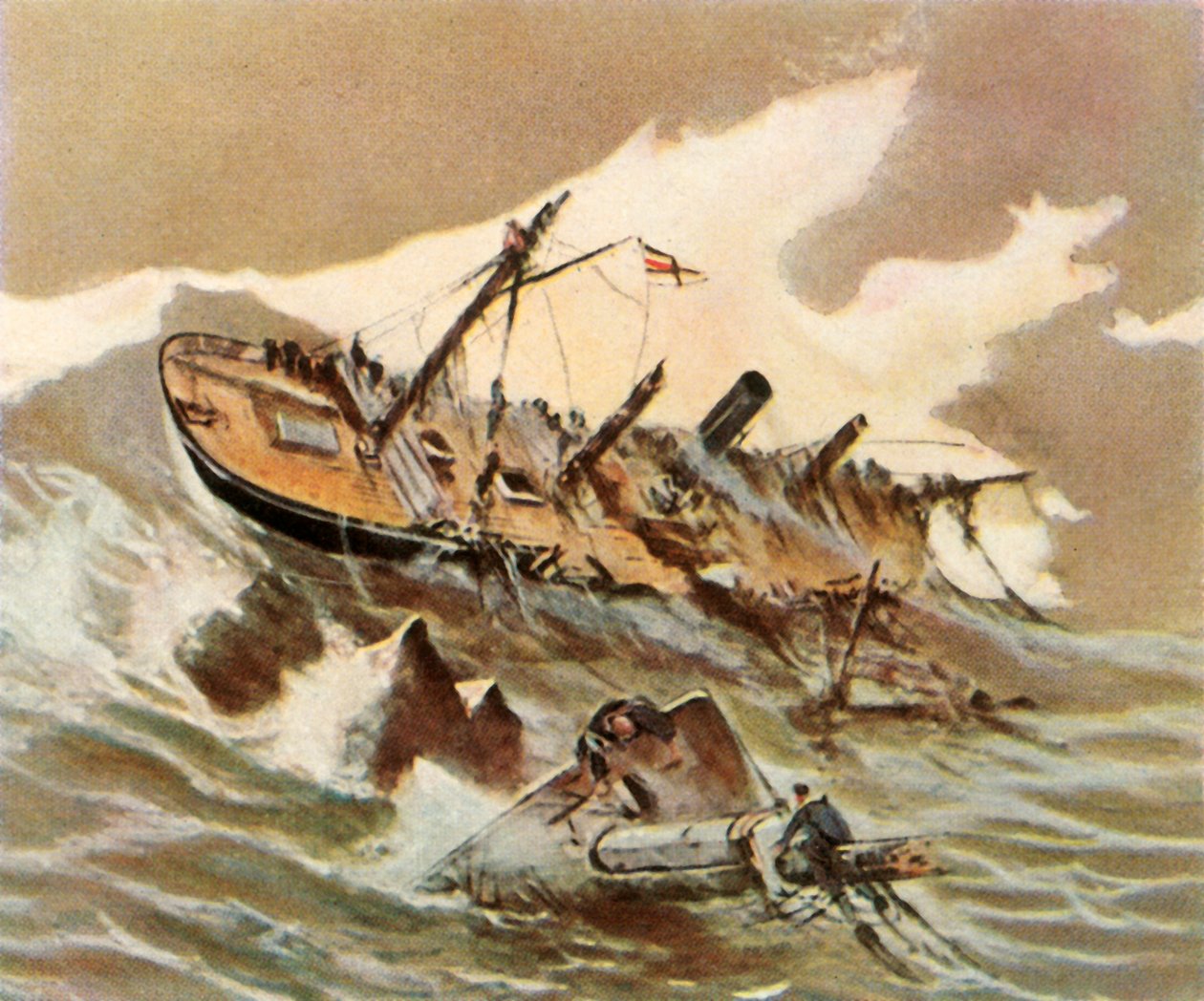 Le navire de guerre Iltis est échoué, 1896, 1936 - Unbekannt