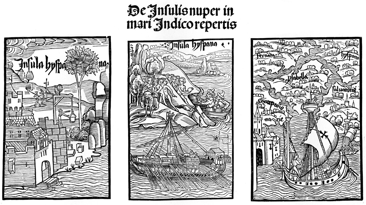 Le débarquement de Christophe Colomb à Hispaniola - Unbekannt