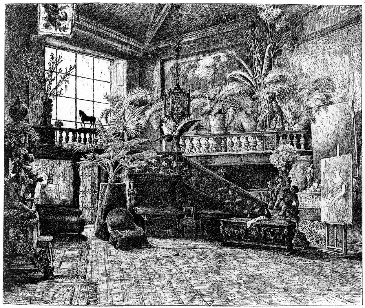 Le grand atelier de Hans Makart, Vienne, Autriche, vers 1880-1882 - Unbekannt