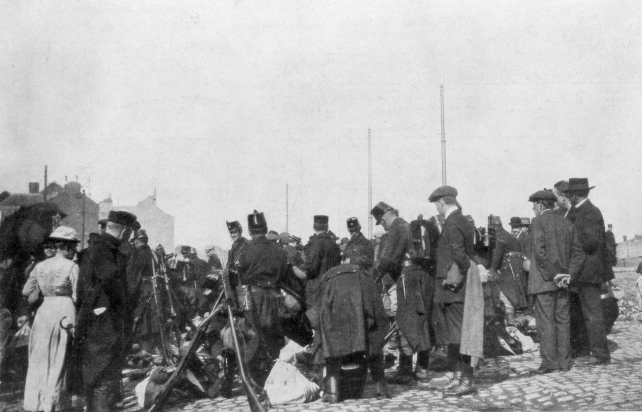 La mobilisation pour la défense de Liège, Belgique, 31 juillet 1914 - Unbekannt