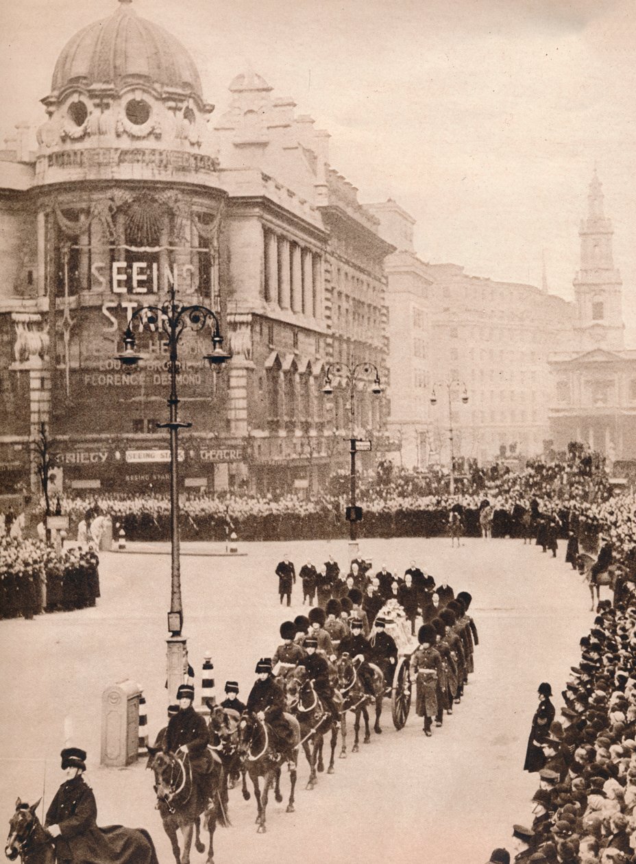La simplicité émouvante du dernier voyage du roi Georges à travers Londres, 1936 - Unbekannt