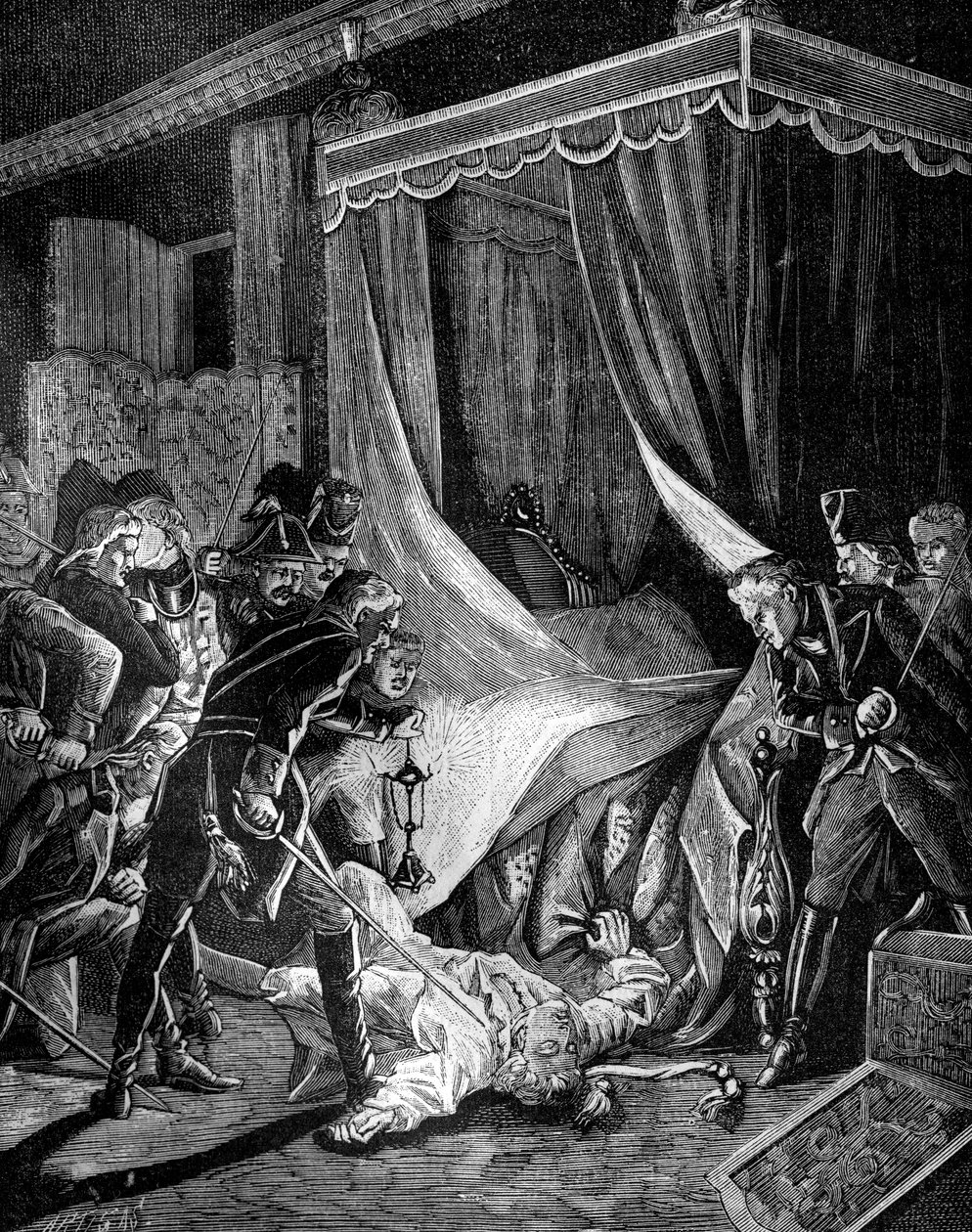 Le meurtre du tsar Paul Ier de Russie, mars 1801, 1882-1884 - Unbekannt