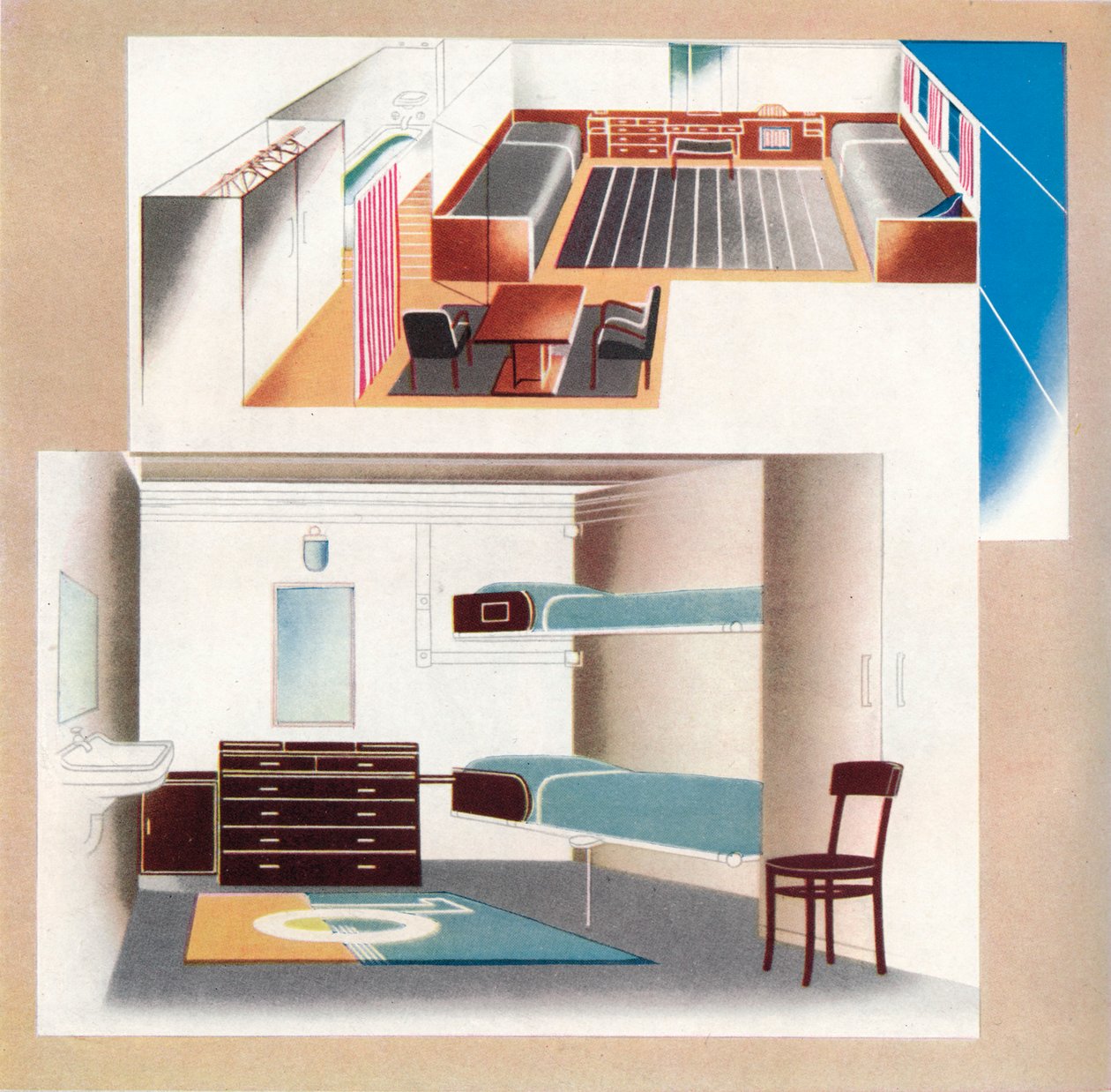 Le nouveau paquebot Orient contribue à une nouvelle norme de décoration, 1935 - Unbekannt