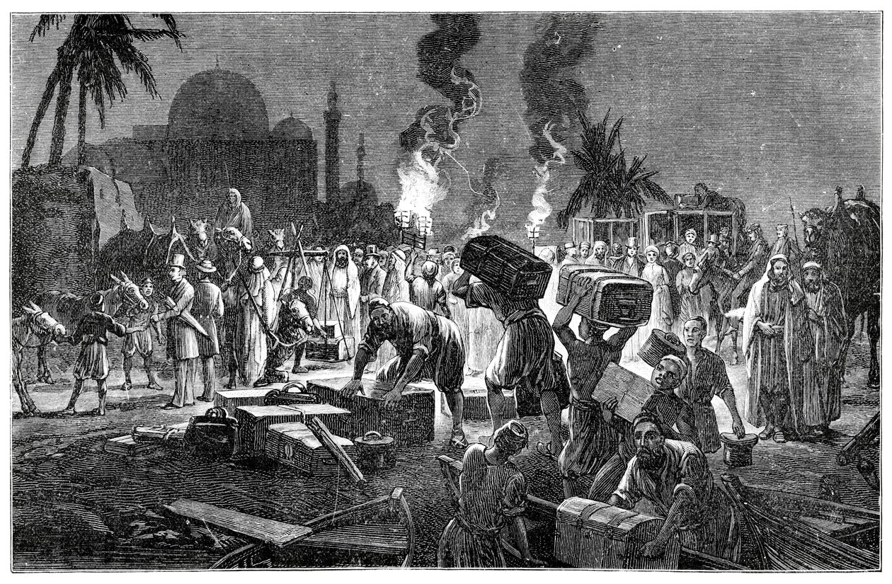 La route terrestre, Boulak, Égypte, 1900 - Unbekannt
