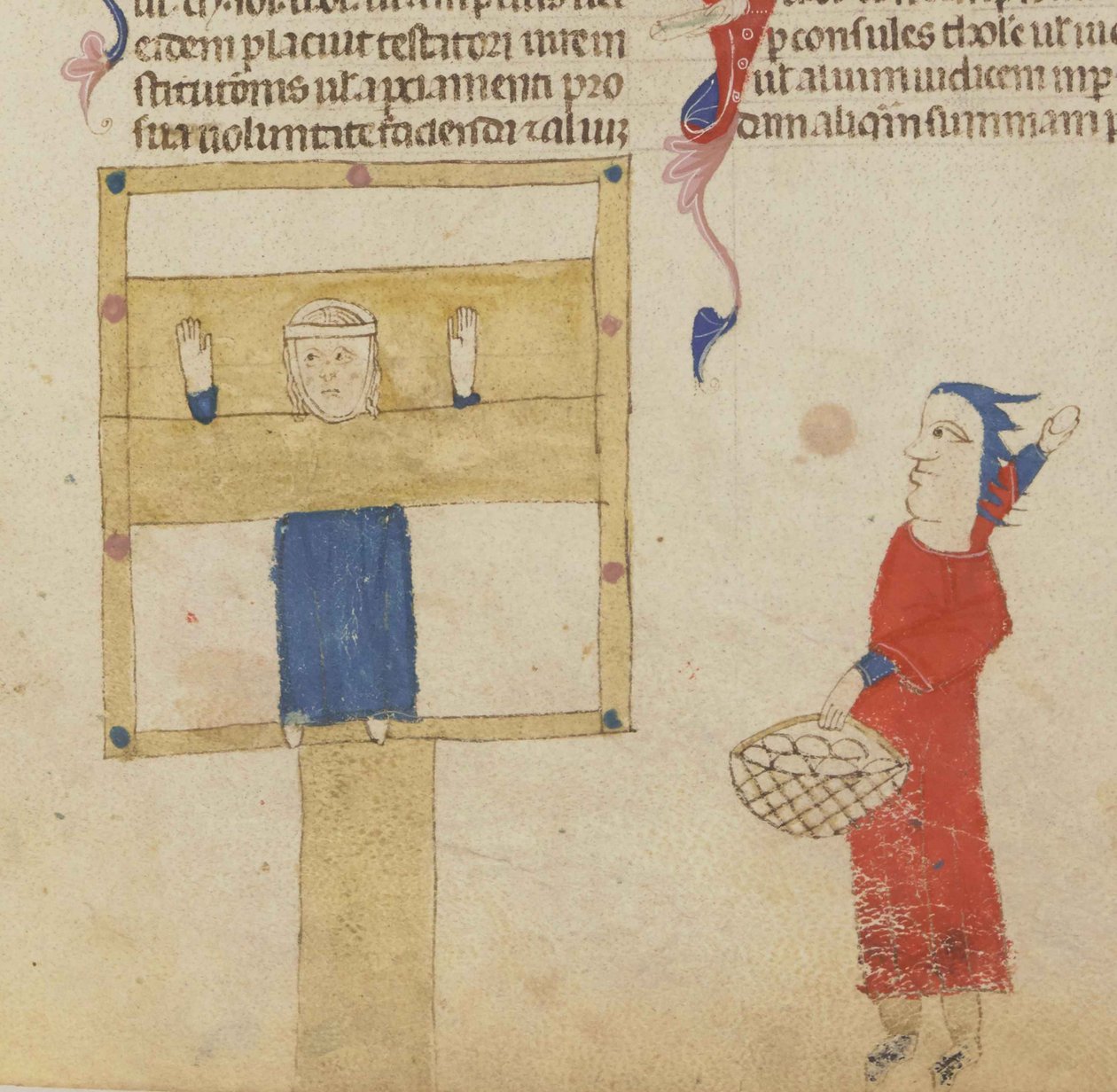 Le pilori. Des Coutumes de Toulouse, 1295-1297 - Unbekannt