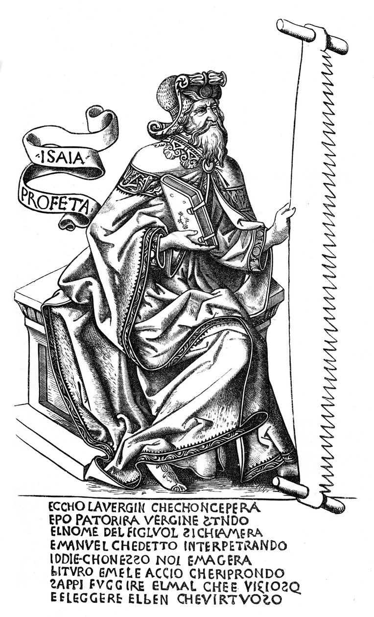 Le prophète Isaïe avec l