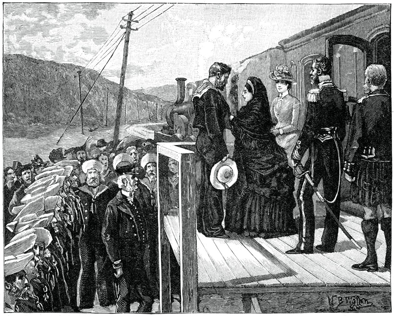 La reine remettant la médaille Albert au garde-côte George Oatley - Unbekannt