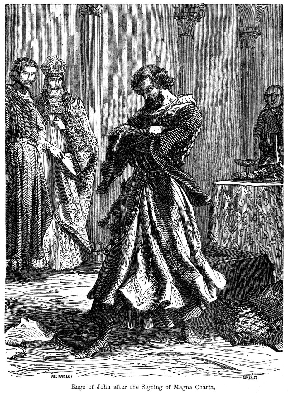 La rage du roi Jean après la signature de la Magna Carta - Unbekannt