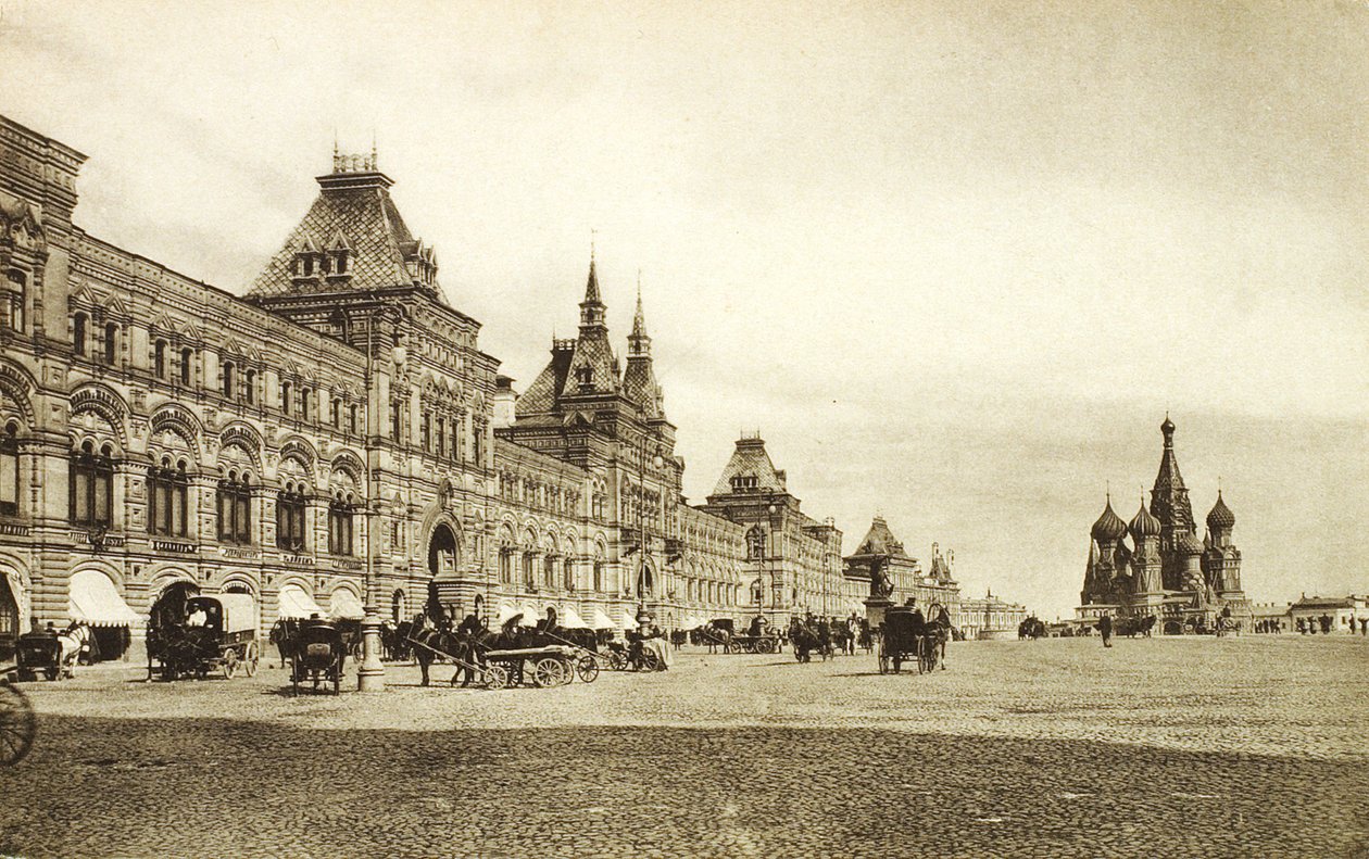 Les rangées commerciales supérieures sur la Place Rouge, Moscou, Russie, années 1910 - Unbekannt