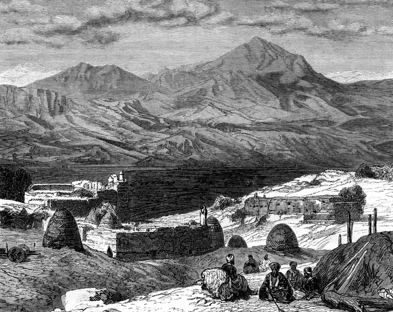 Le village de Gharzen et les montagnes du Kurdistan, 19ème siècle - Unbekannt