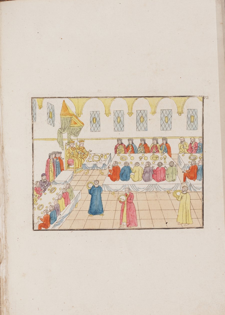 La cérémonie de mariage du tsar Mikhaïl Féodorovitch et Yevdokiya Loukyanovna, 1810 - Unbekannt