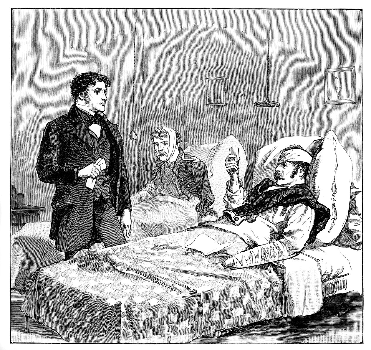 Le toast des soldats blessés à la reine, c1850s, 1888 - Unbekannt