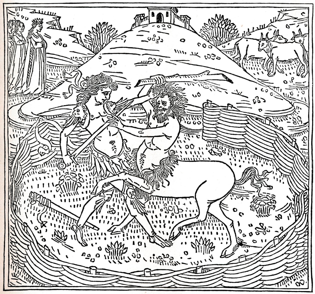Thésée et le Centaure, Plutarque : Vitae Parallelae - Unbekannt