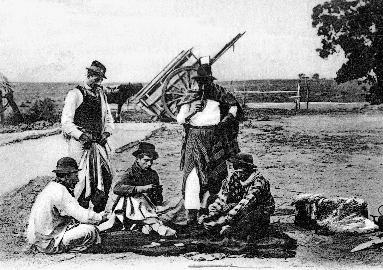 Trois hommes jouant aux cartes, Uruguay - Unbekannt