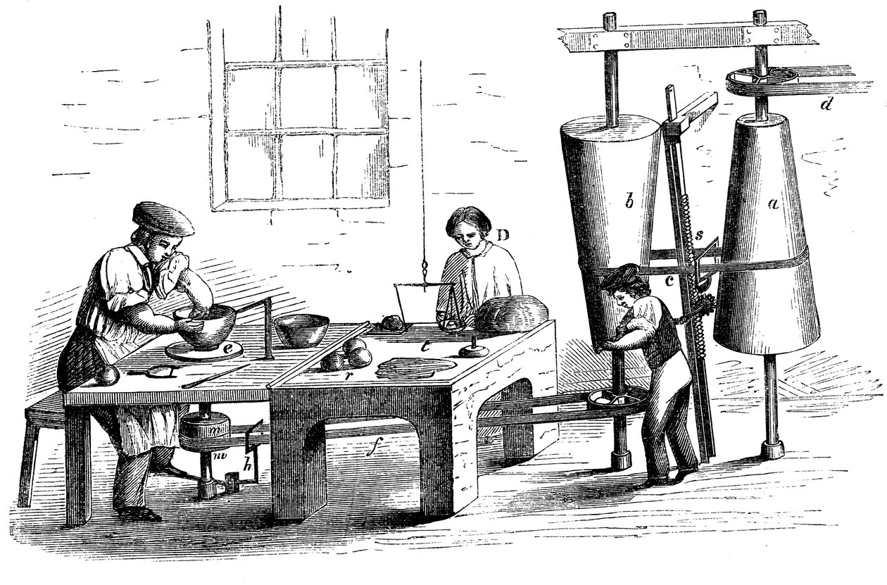 Lancer un vase en terre cuite, vers 1860 - Unbekannt
