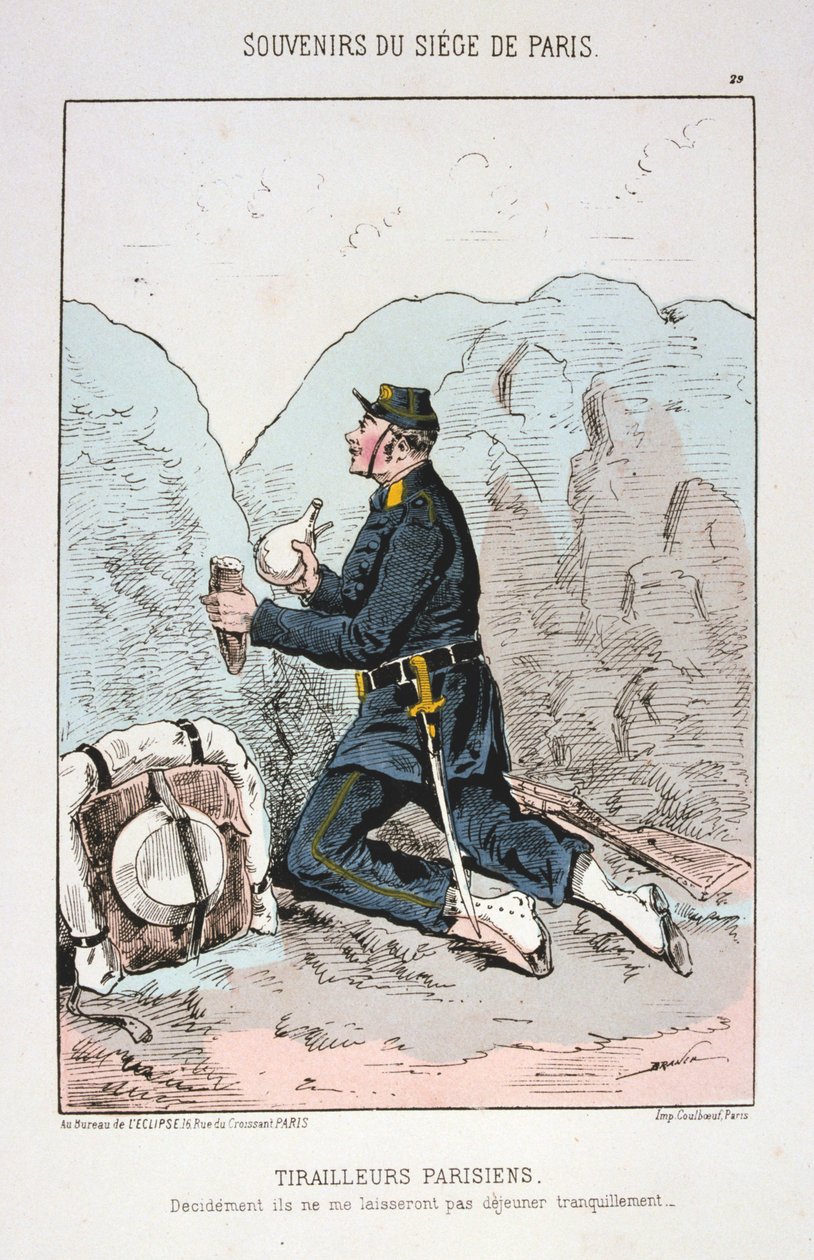 Tirailleurs parisiens, Siège de Paris, 1870-1871 - Unbekannt