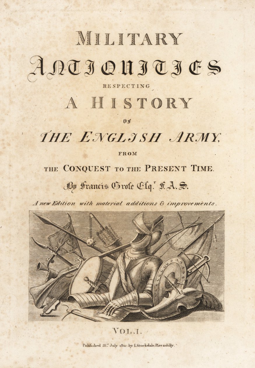 Page de titre du volume 1 avec titre calligraphique et vignette d