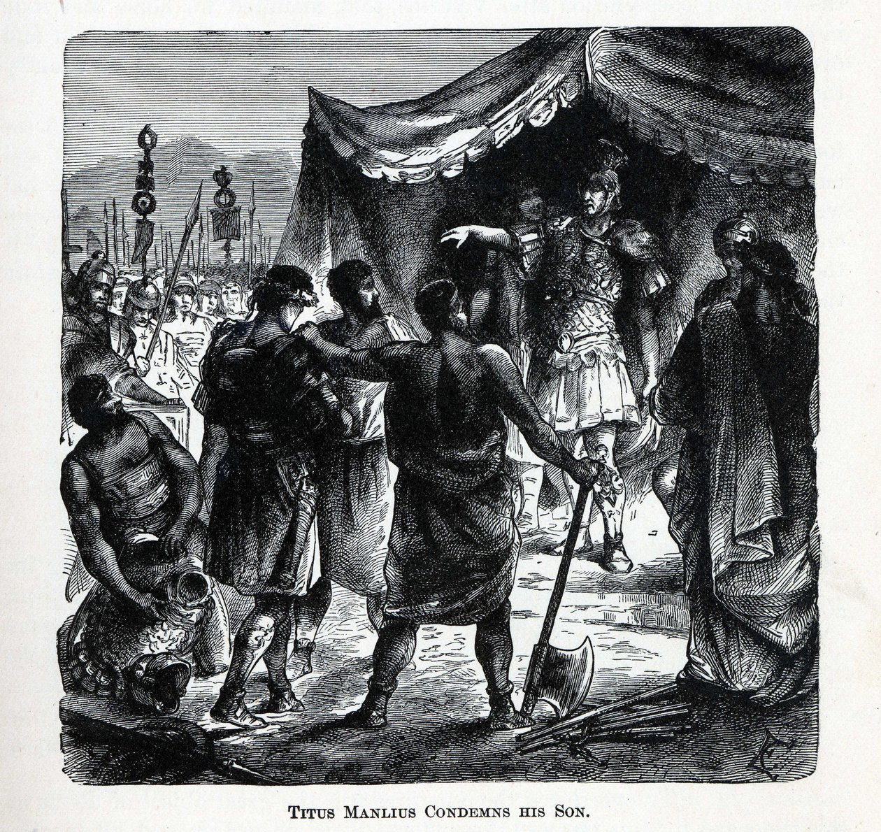 Titus Manlius Condamne Son Fils, 1882 - Unbekannt