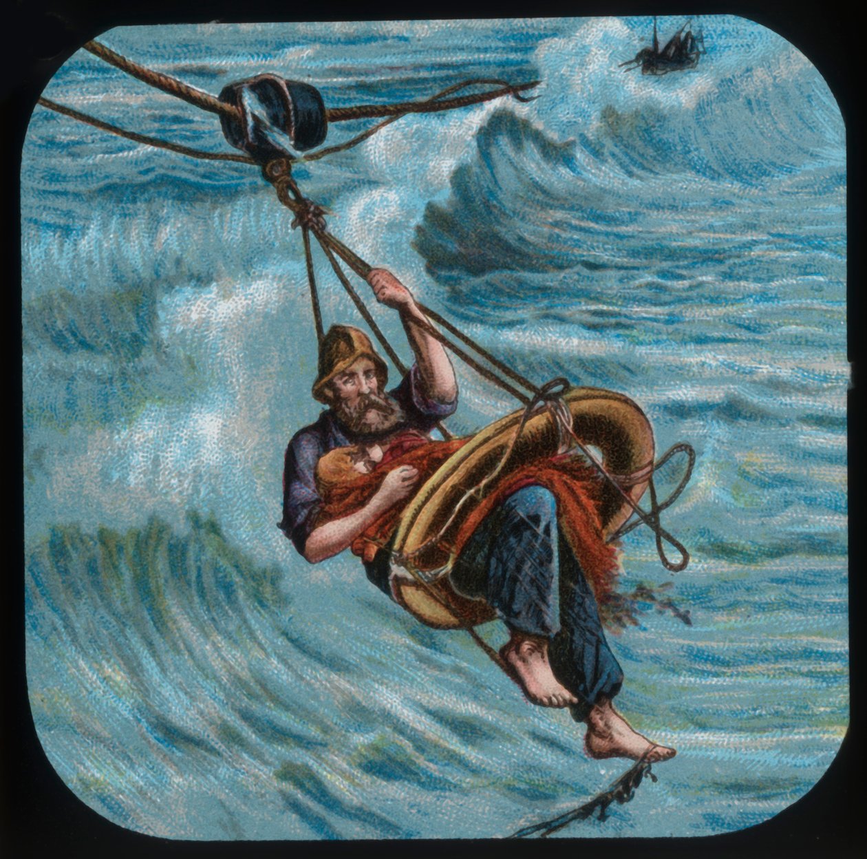 Au secours : la bouée de sauvetage, vers 1900 - Unbekannt