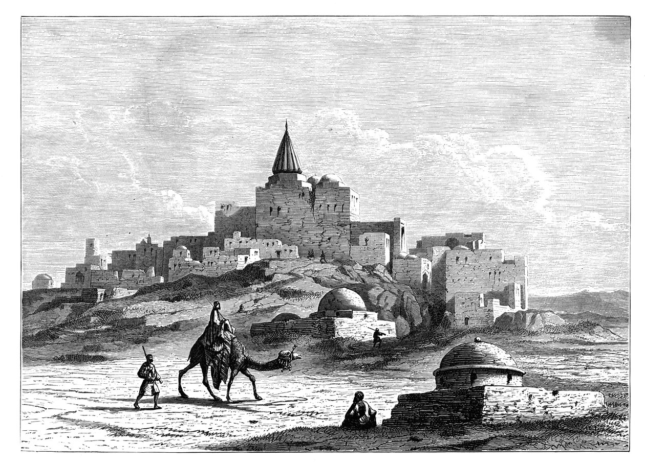 Tombe de Jonas, près de la mosquée, sur le monticule artificiel de Nabbi Yunis, Ninive, Assyrie, vers 1890 - Unbekannt