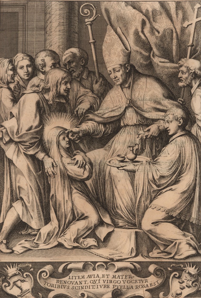 Toribio Alfonso Mogrovejo confirme Rose de Lima, 1670 - Unbekannt