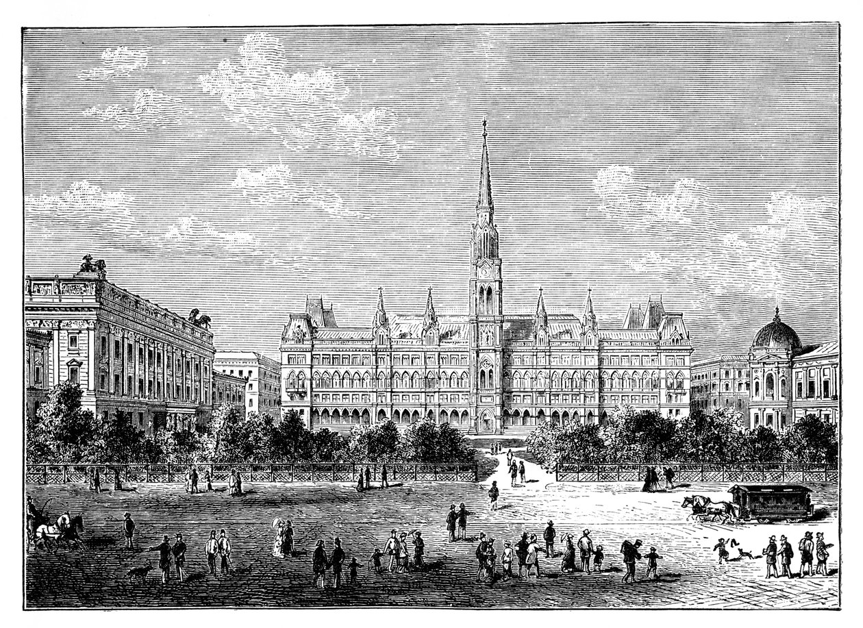 Hôtel de ville, Vienne, Autriche vers 1888 - Unbekannt
