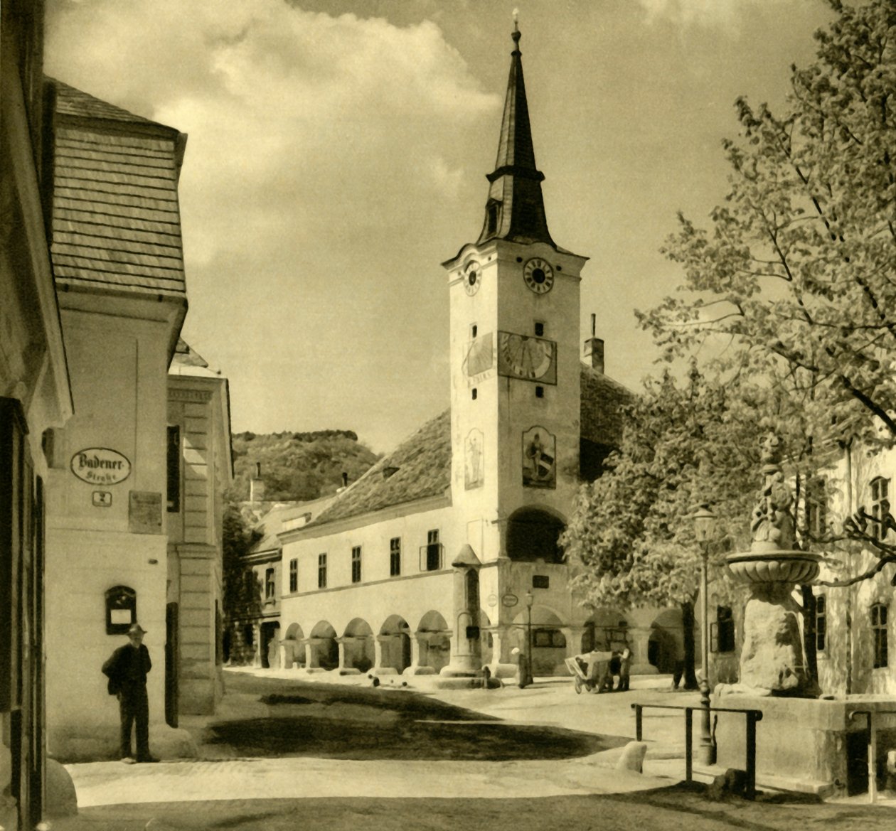 Hôtel de ville, Gumpoldskirchen, Mödling, Basse-Autriche, vers 1935 - Unbekannt