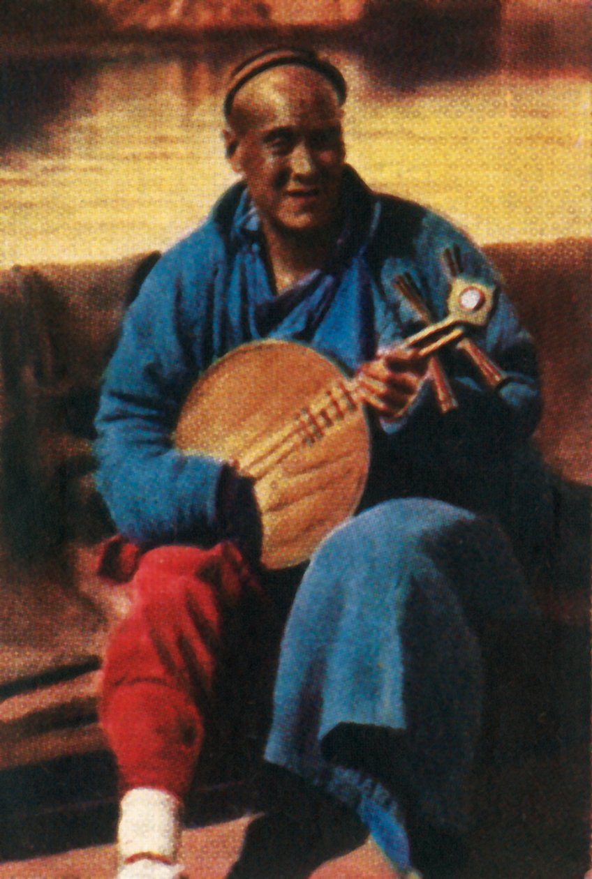 Musicien itinérant, Chine, vers 1928 - Unbekannt