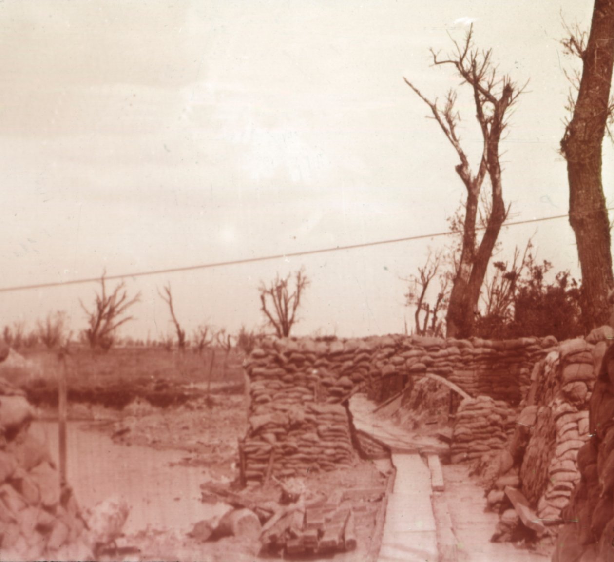 Tranchées, Dixmude, Belgique, vers 1914-1918 - Unbekannt