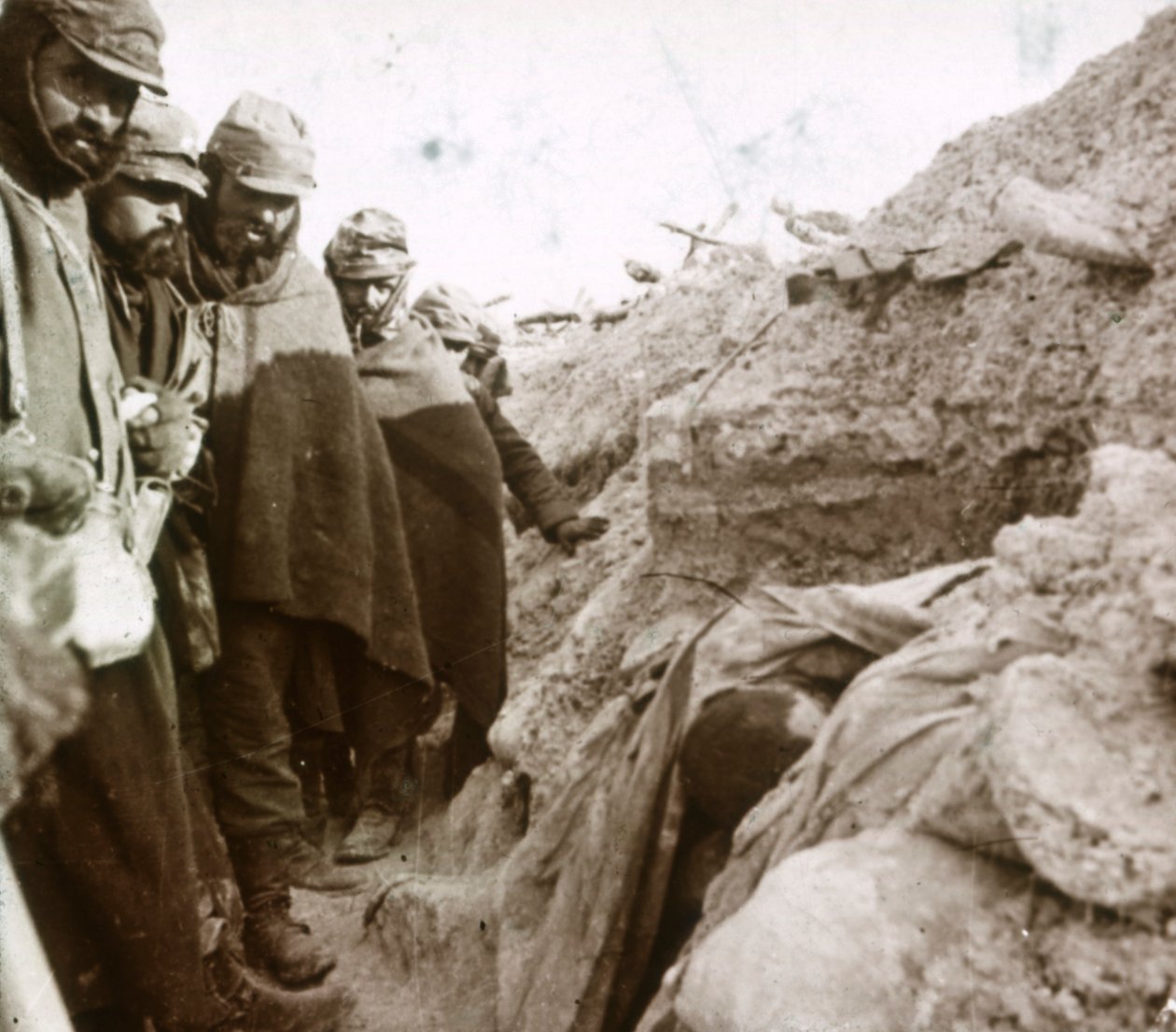Tranchées en première ligne, Tahure, nord de la France, vers 1914-1918 - Unbekannt
