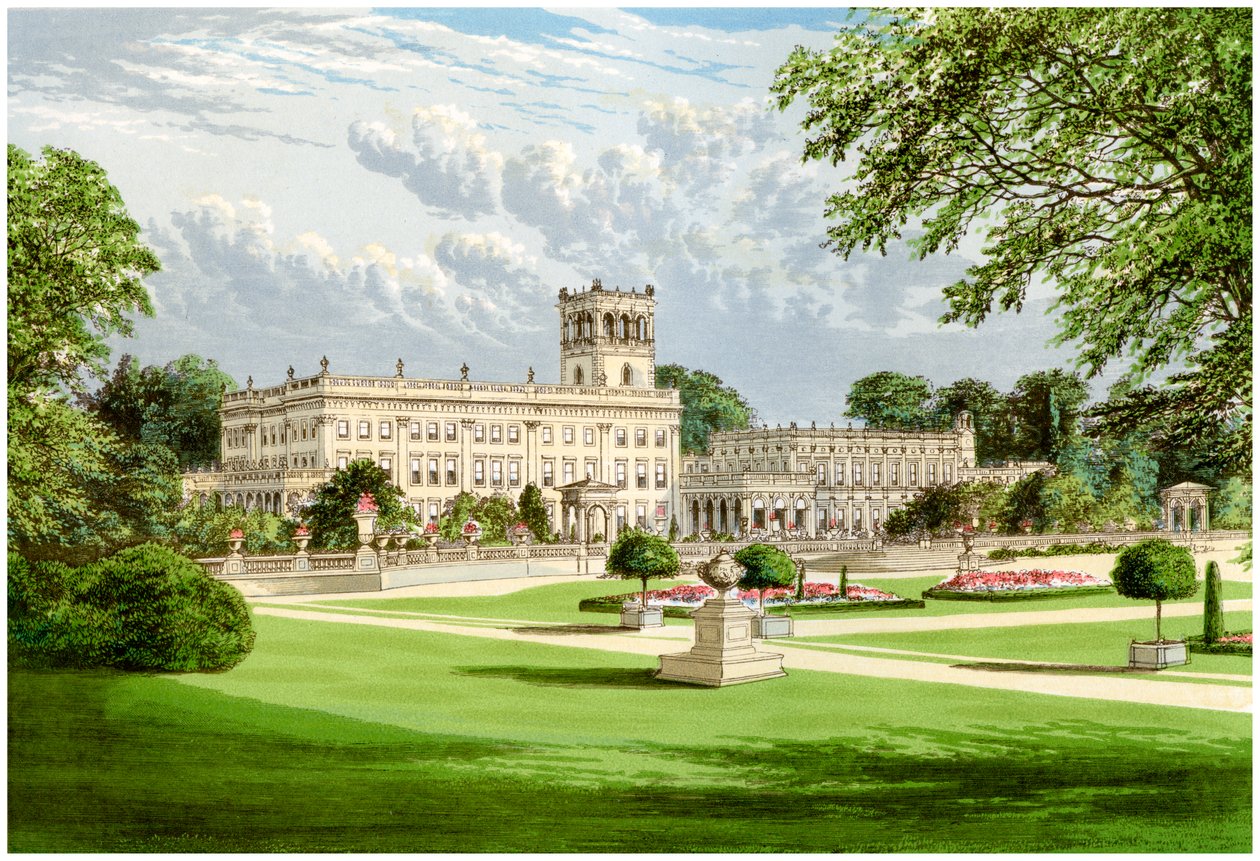 Trentham Hall, Staffordshire, maison du duc de Sutherland, vers 1880 - Unbekannt