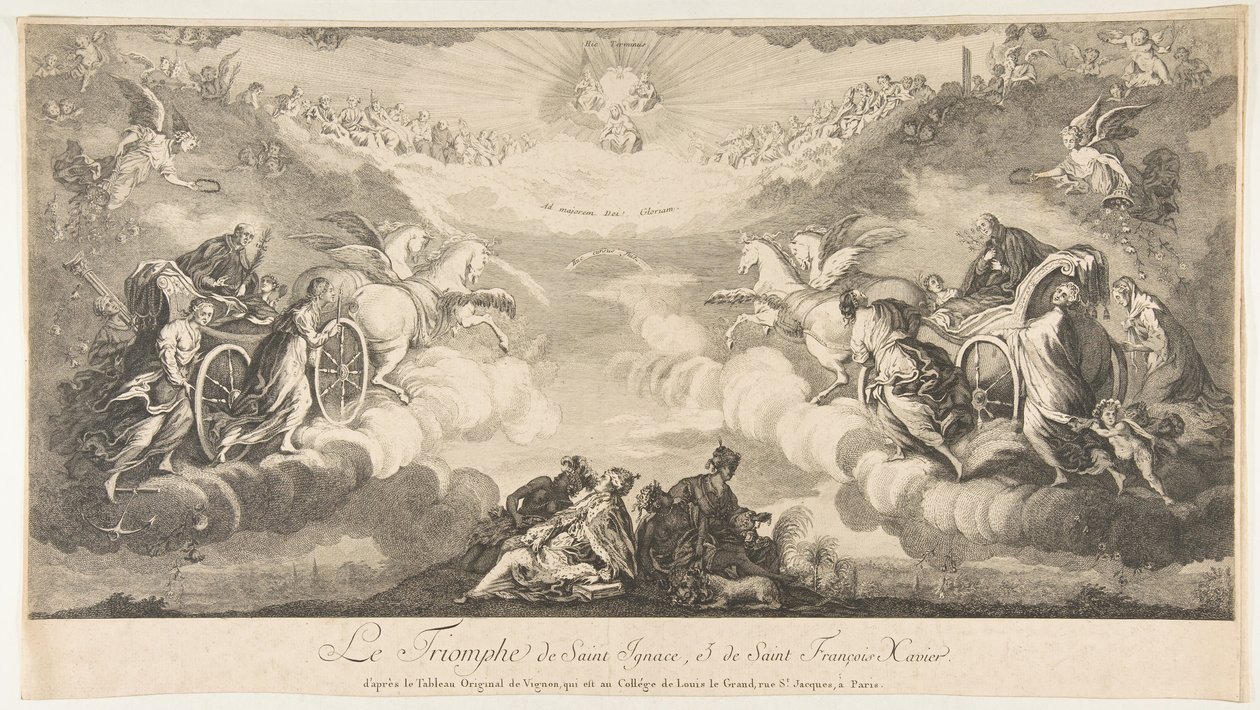 Triomphe de Saint Ignace et Saint François Xavier, 17ème siècle - Unbekannt