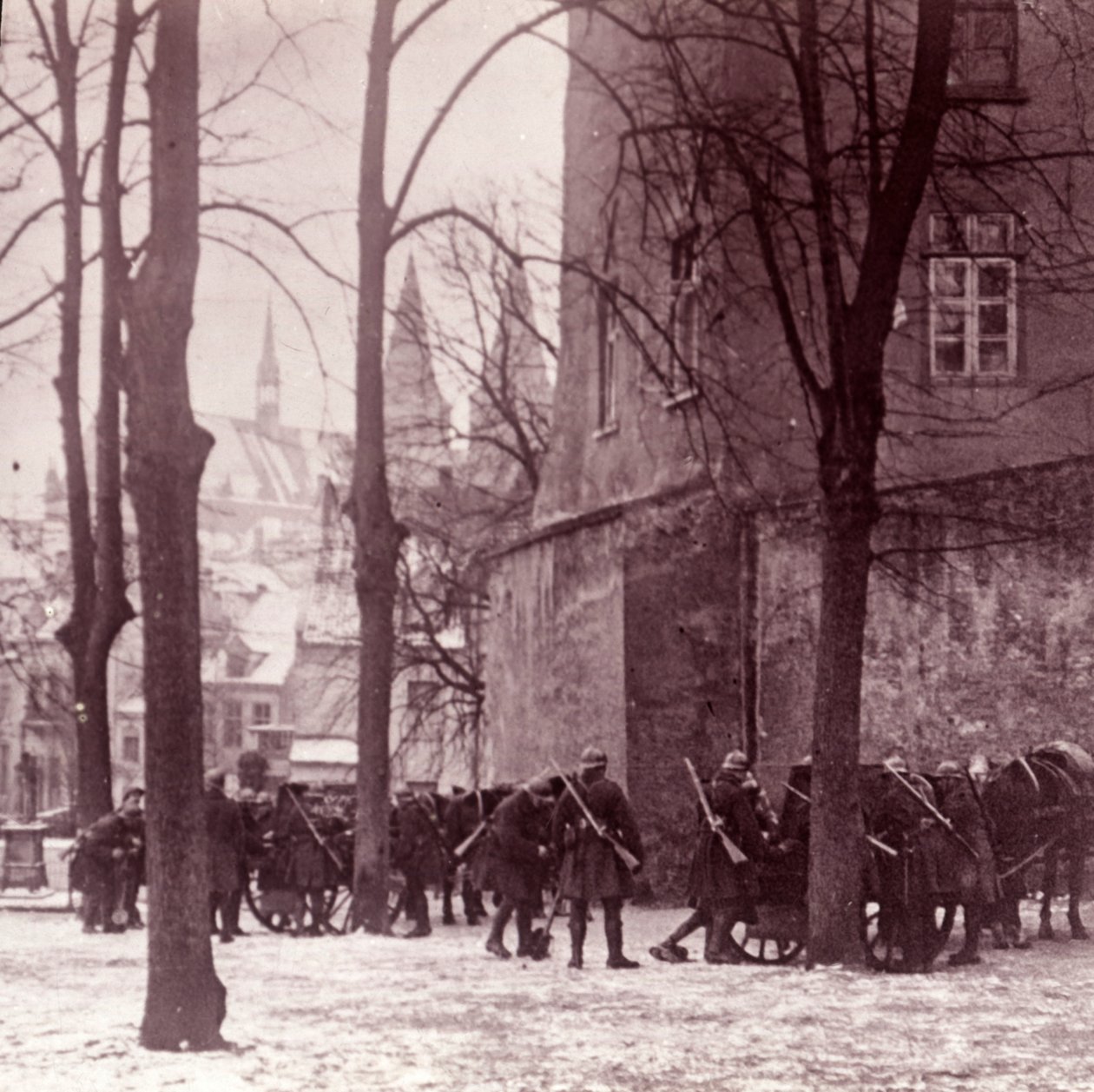 Troupes, Aix-la-Chapelle, Allemagne, vers 1914-1918 - Unbekannt