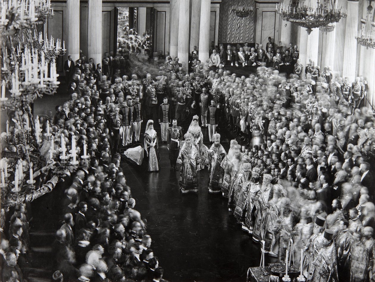 Tsar Nicolas II à la cérémonie d