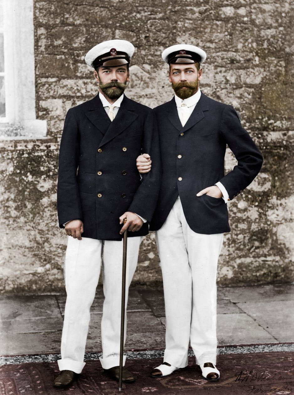 Tsar Nicolas II de Russie et Roi George V de Grande-Bretagne - Unbekannt