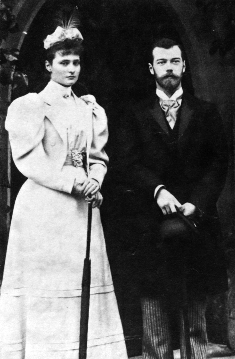 Tsarine Alexandra Feodorovna et Tsar Nicolas II de Russie, vers 1900 - Unbekannt