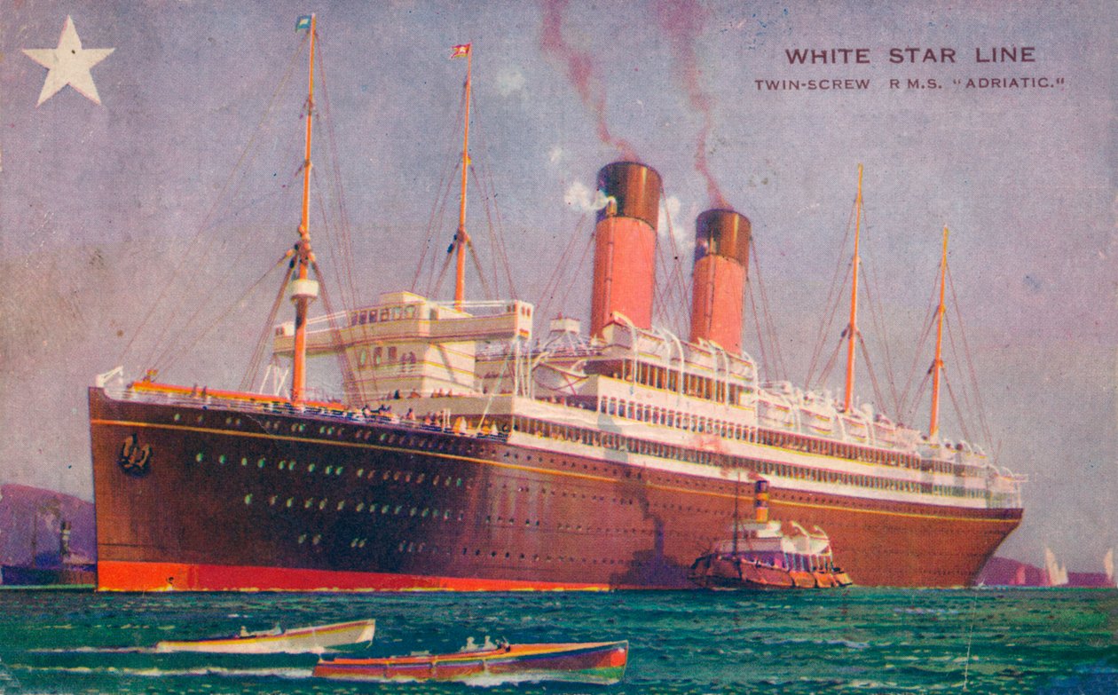 RMS Adriatic à double hélice de la White Star Line, vers 1907 - Unbekannt
