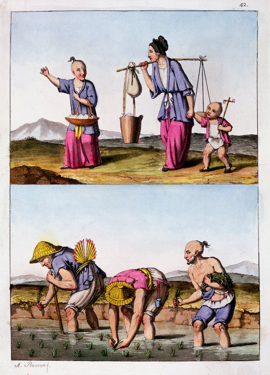 Deux scènes chinoises, vers 1830 - Unbekannt