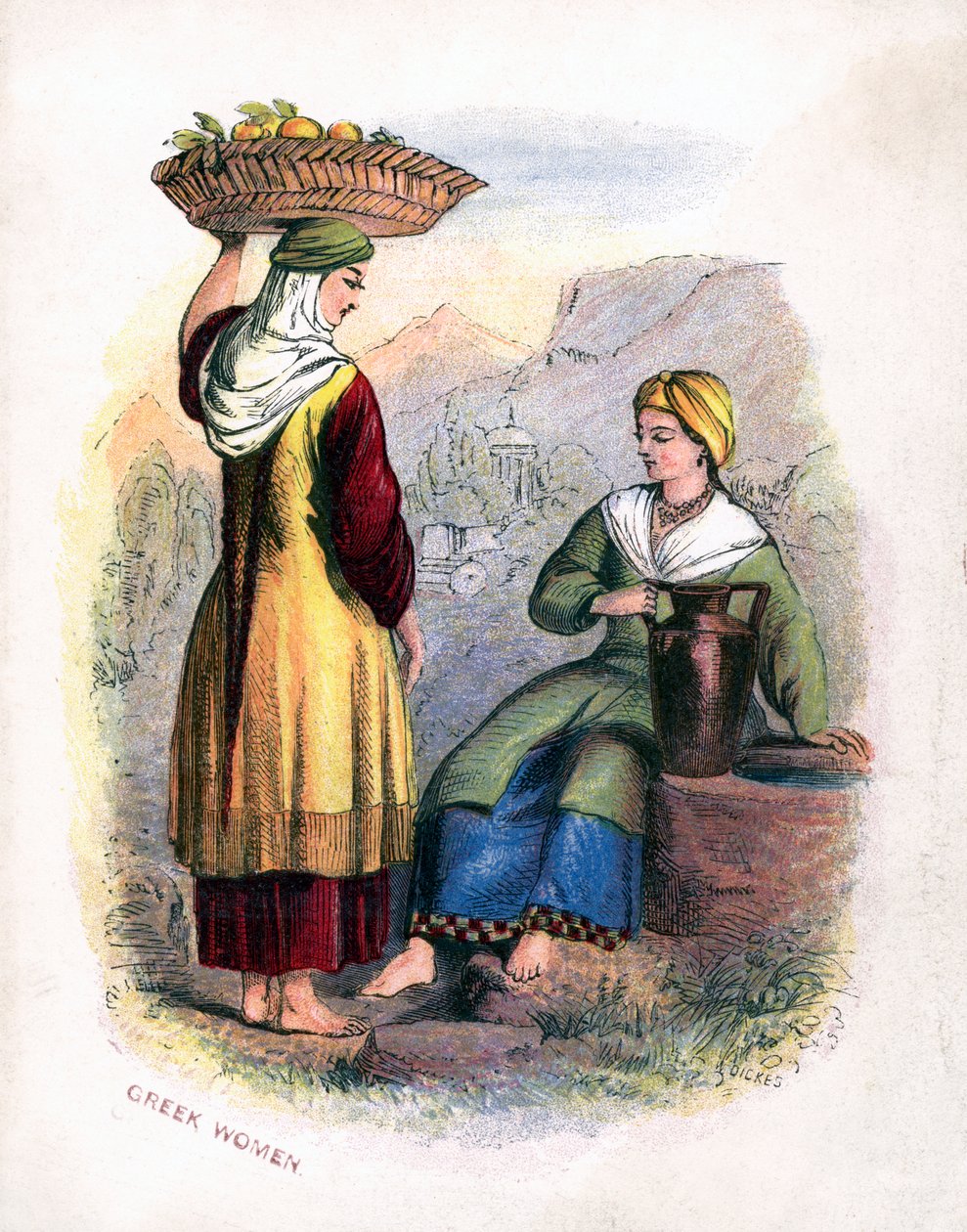 Deux femmes grecques, vers 1809 - Unbekannt