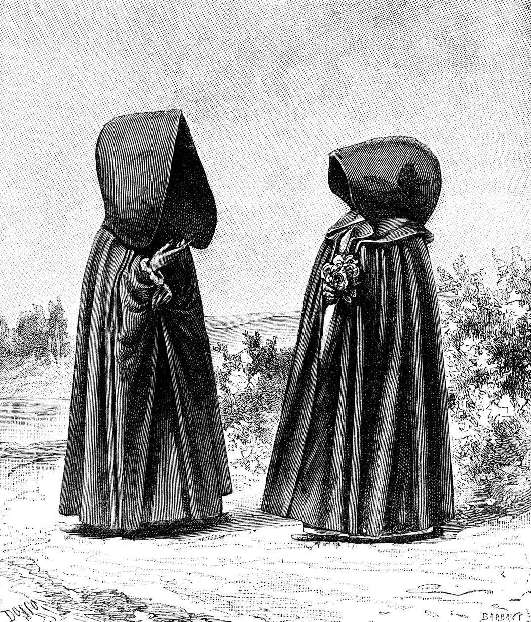 Deux femmes voilées de Faial, Portugal, et San Miguel, Espagne, vers 1900s - Unbekannt