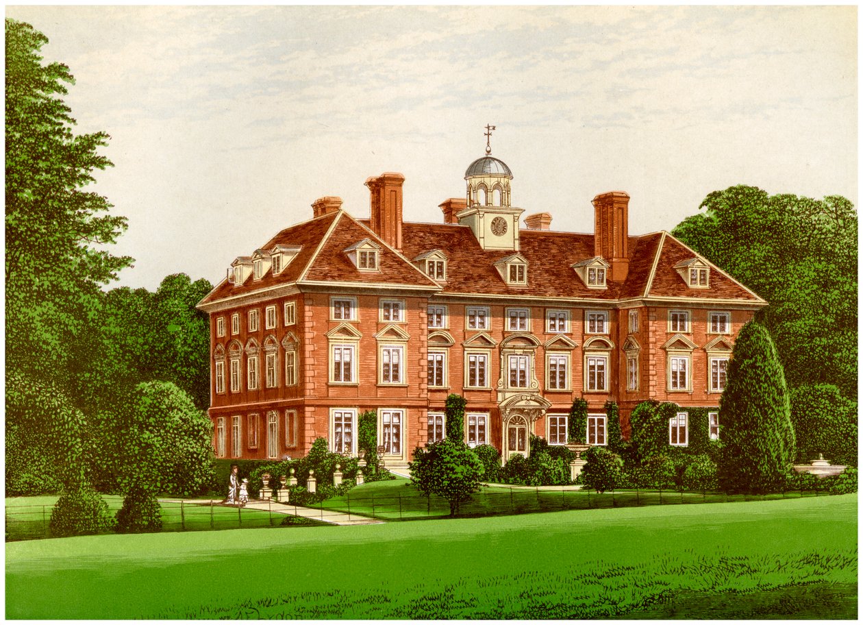 Tyttenhanger Park, Hertfordshire, maison de la Comtesse de Caledon, vers 1880 - Unbekannt