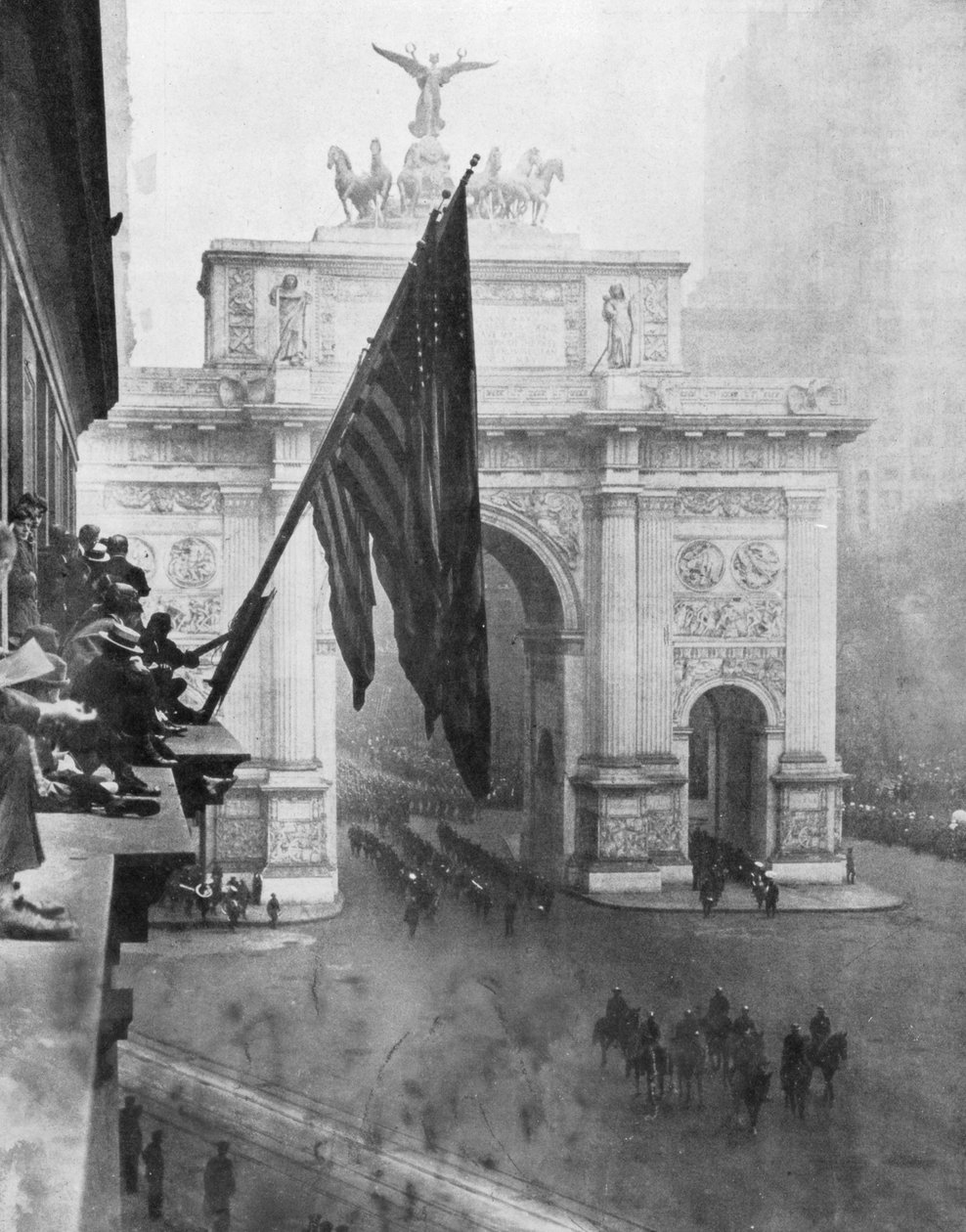 La 1ère armée américaine passant par l