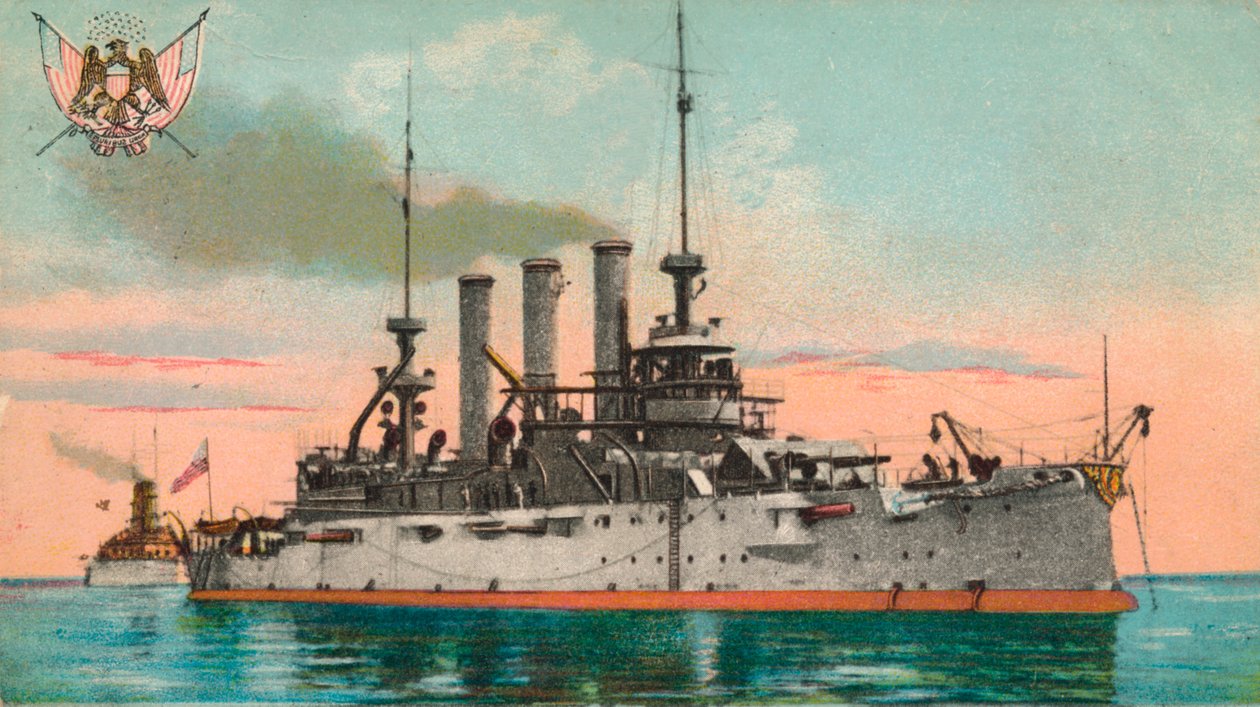 Cuirassé américain Missouri, vers 1908 - Unbekannt