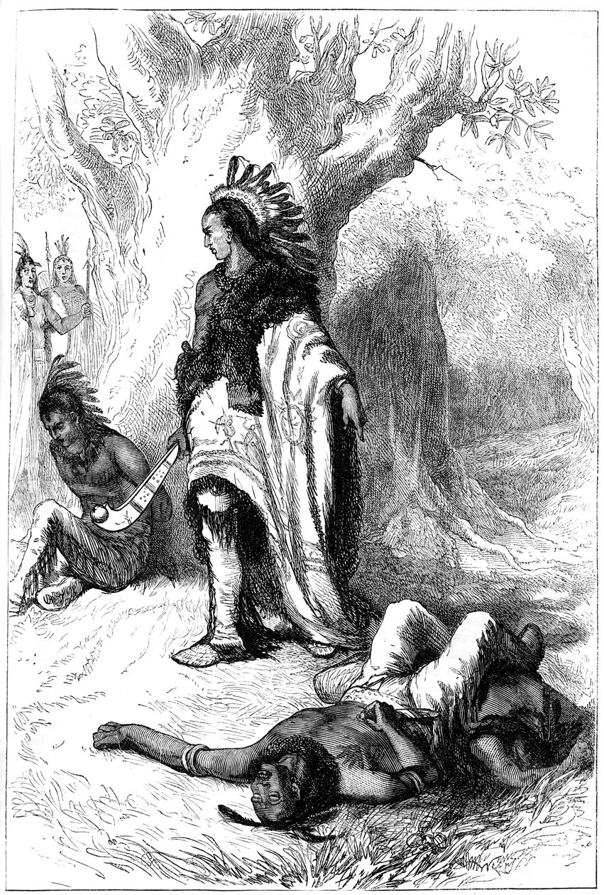 Uncas et Miantonomoh, 1643 vers 1880 - Unbekannt
