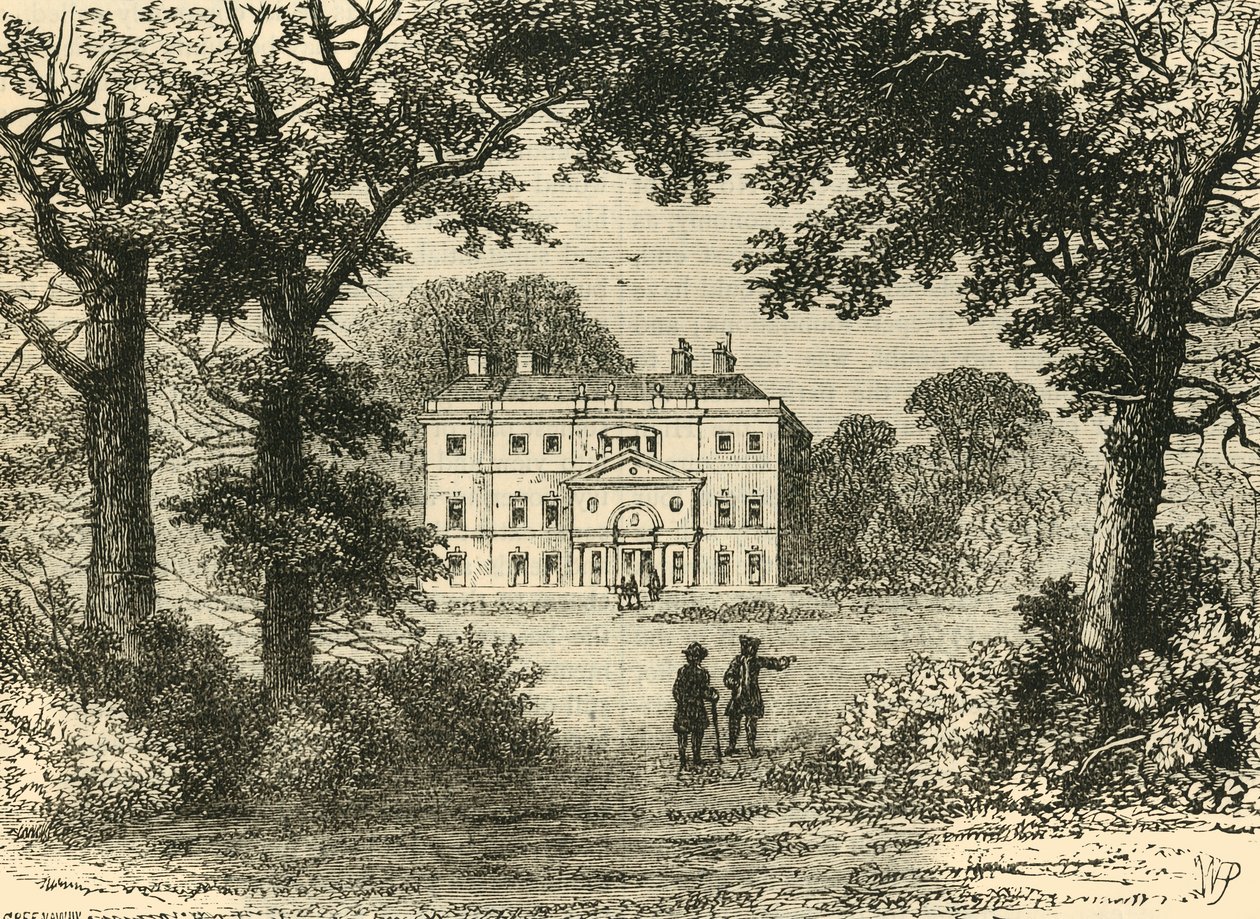 Vane House, en 1800, vers 1876 - Unbekannt