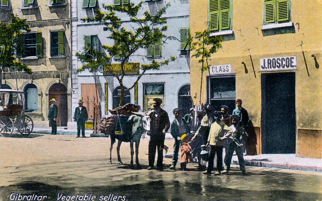 Vendeurs de légumes, Gibraltar, 1945 - Unbekannt