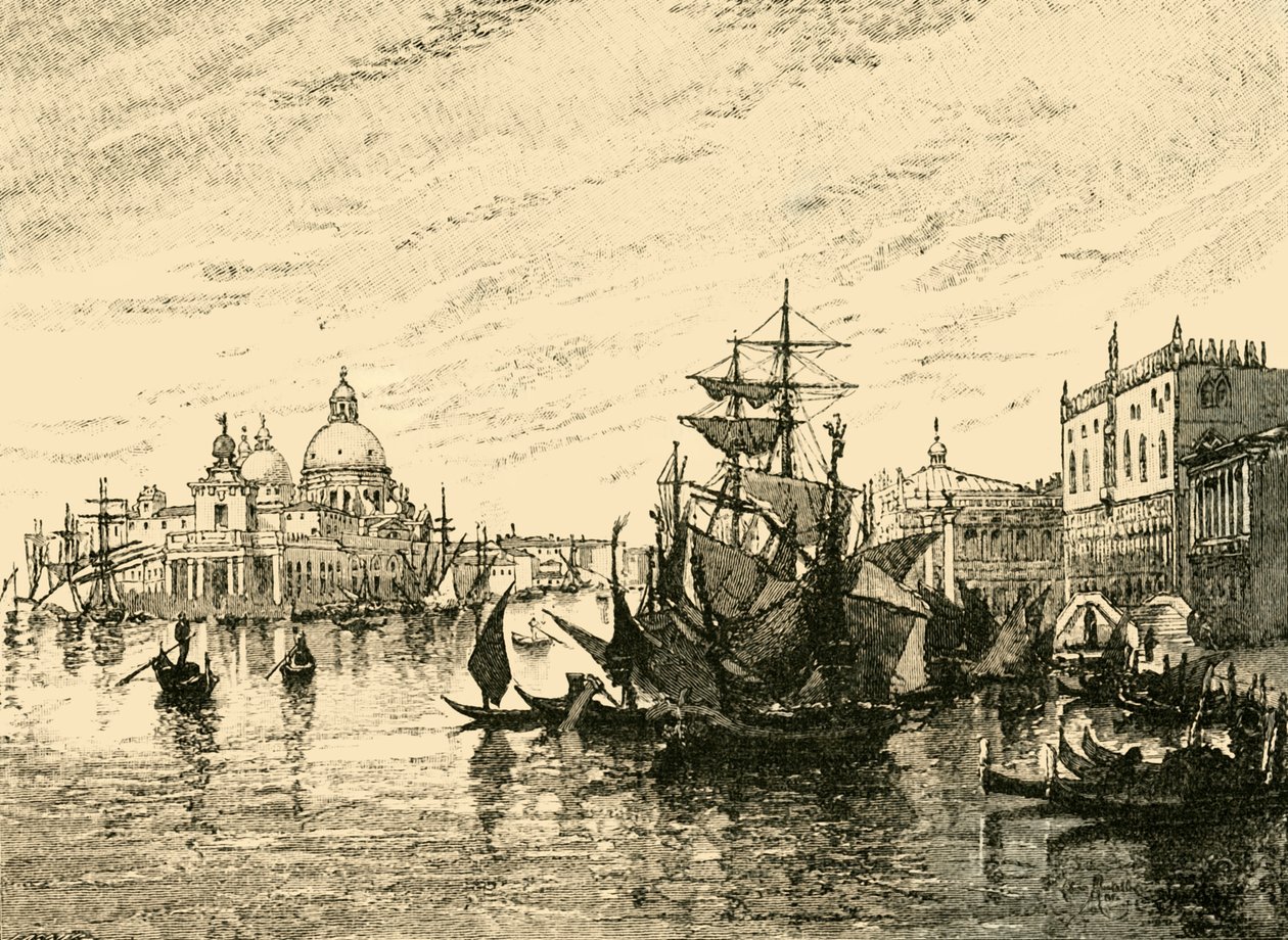 Venise : Vue depuis la Riva degli Schiavoni, 1890 - Unbekannt