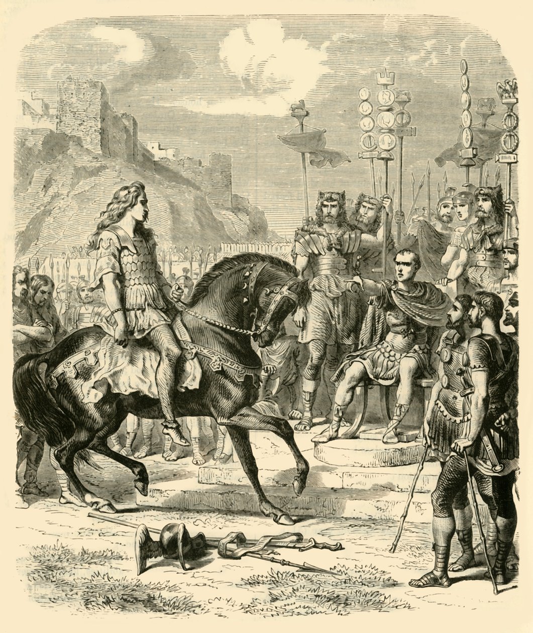 Vercingétorix devant César, 1890 - Unbekannt
