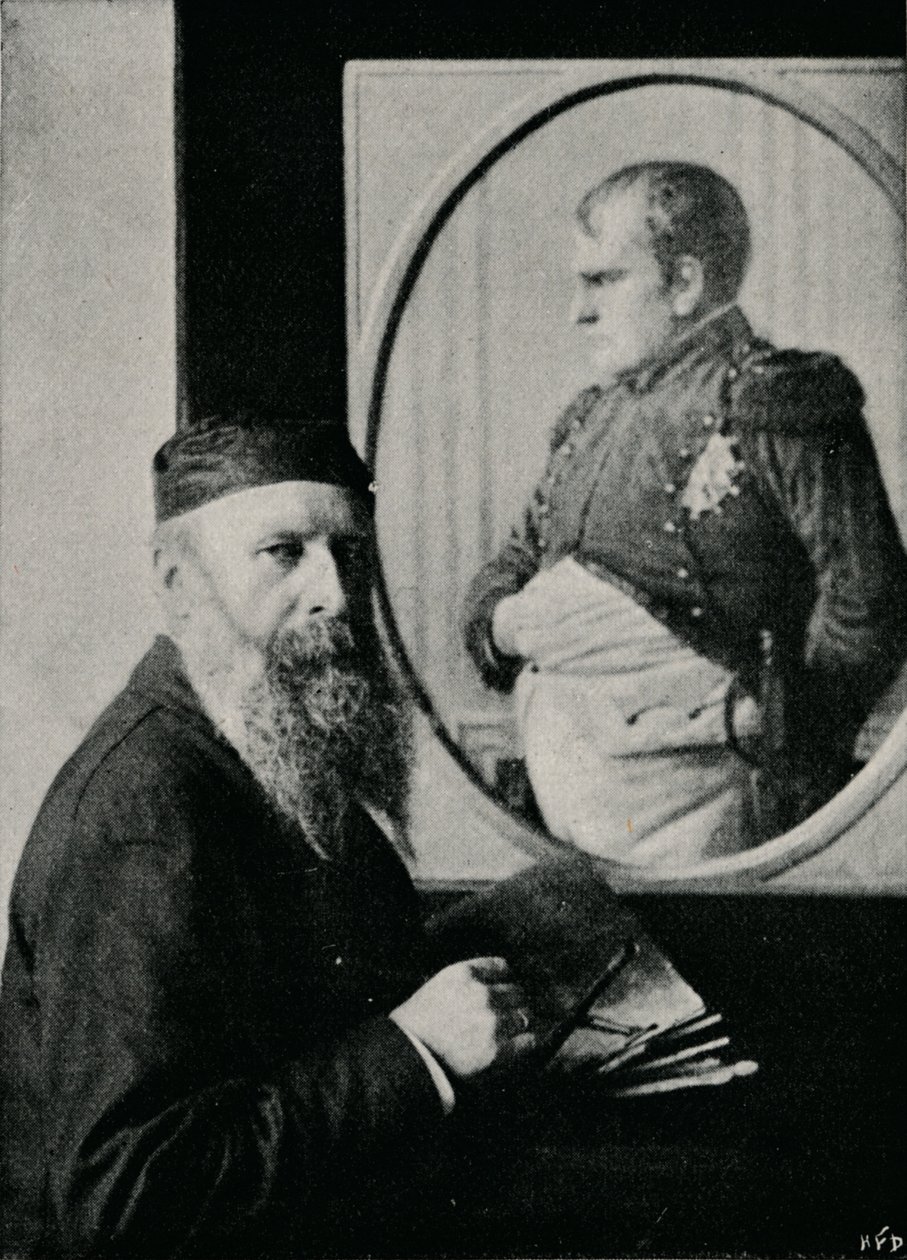 Verestchagin peignant un tableau de Napoléon, vers 1890, 1910 - Unbekannt
