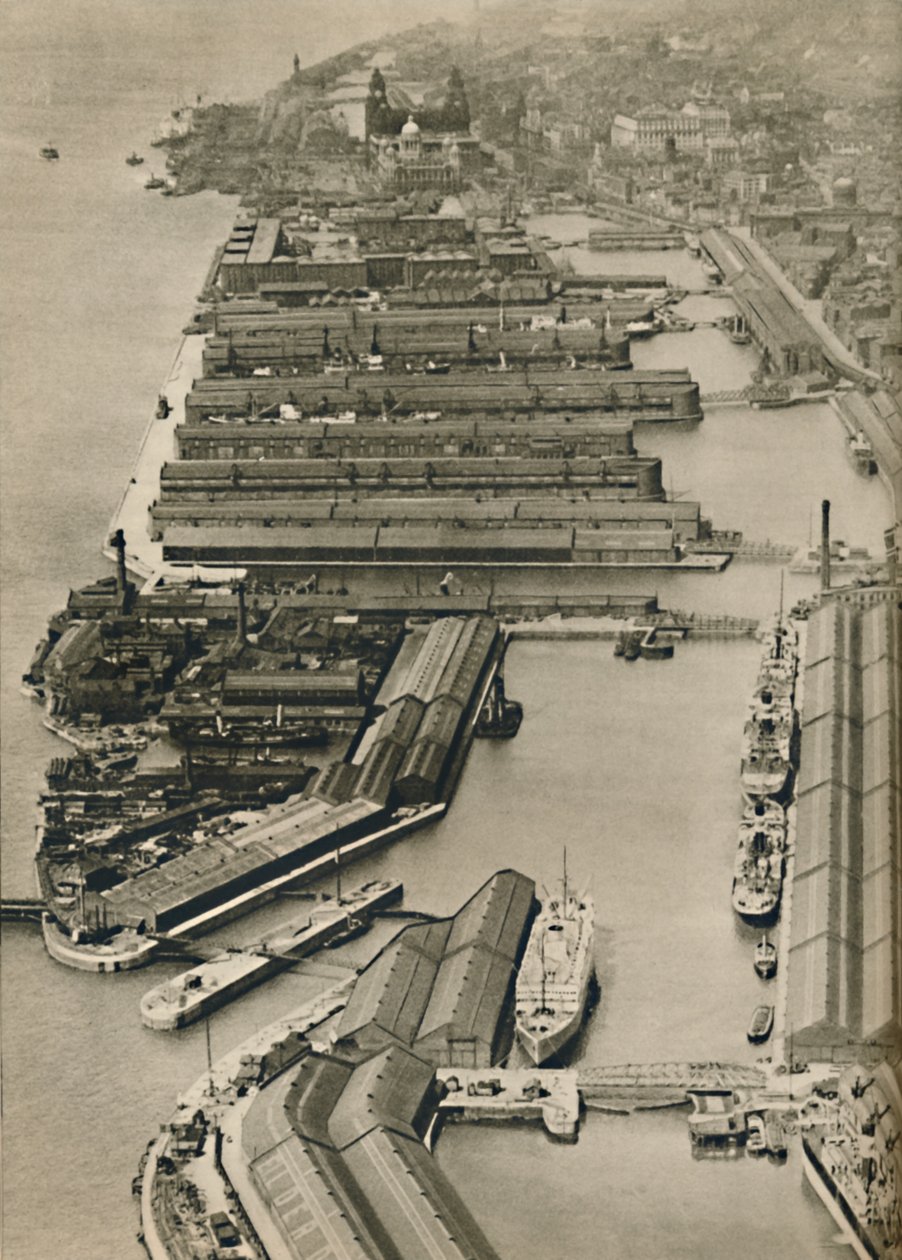 Des navires partent de Liverpool vers des ports du monde entier, depuis la rivière Mersey, 1936 - Unbekannt